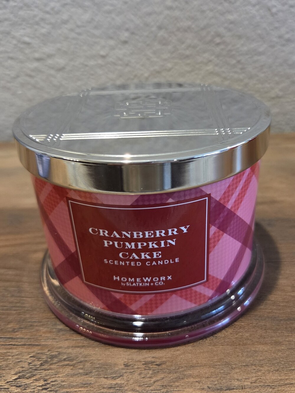 Homeworx Cranberry Pumpkin Cake Candle 3-Wick
